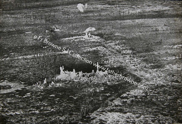 WORLD WAR 1 CHURCH & VILLAGE AFTER BOMBARDMENT